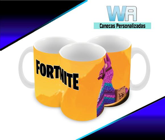 Caneca Polímero Fortnite Llama Personalizada