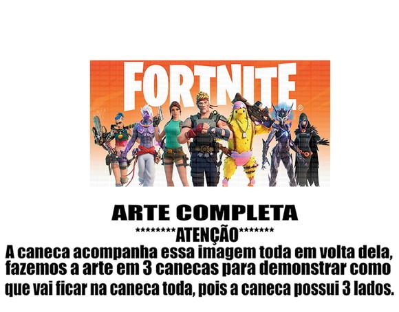 Caneca Polímero Fortnite Personalizada