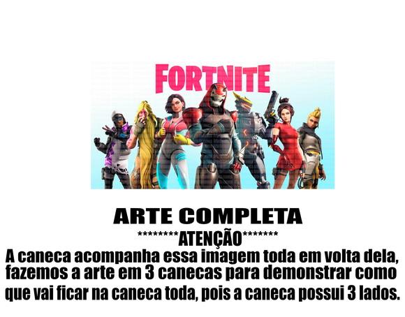 Caneca Polímero Fortnite Personalizada
