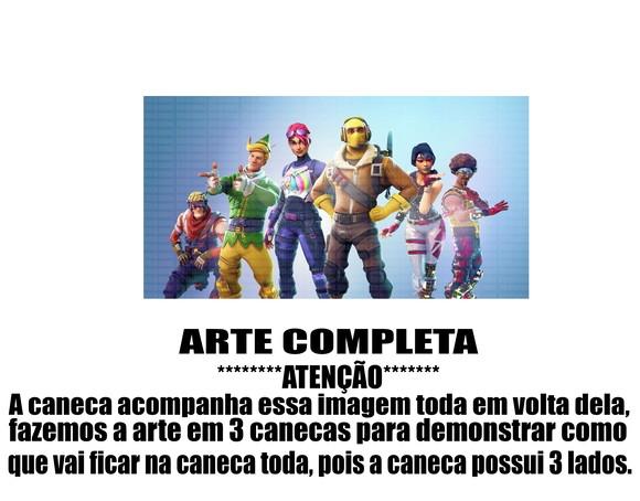 Caneca Polímero Fortnite Personalizada