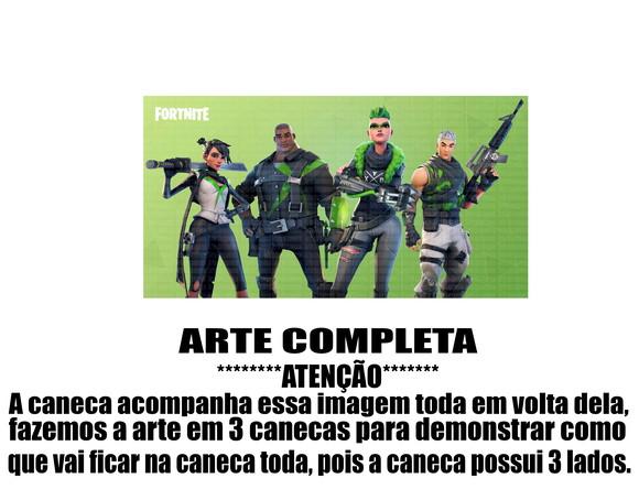Caneca Polímero Fortnite Personalizada