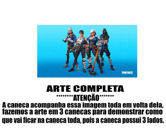 Caneca Polímero Fortnite Personalizada