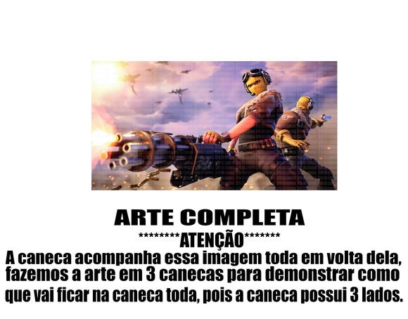 Caneca Polímero Fortnite Personalizada