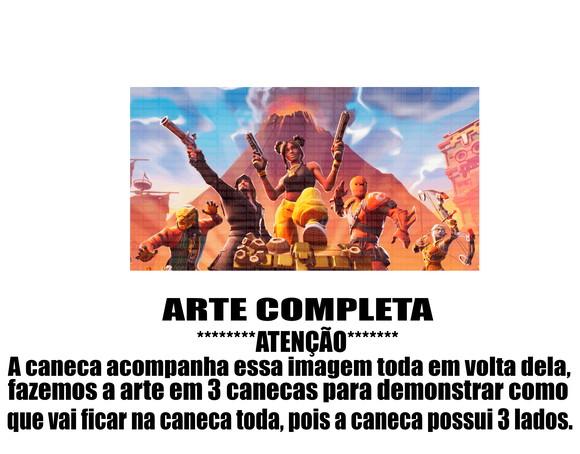 Caneca Polímero Fortnite Personalizada
