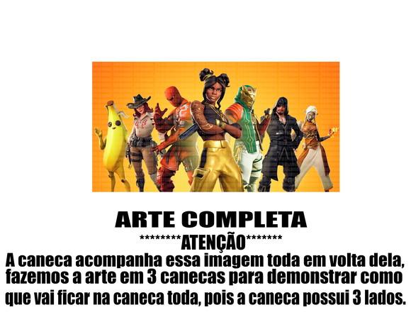 Caneca Polímero Fortnite Personalizada