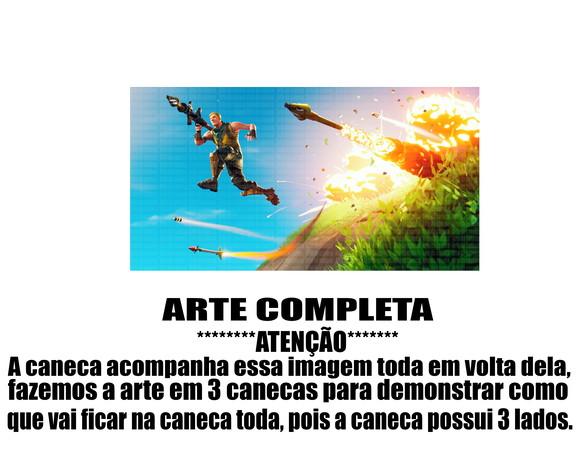 Caneca Polímero Fortnite Personalizada