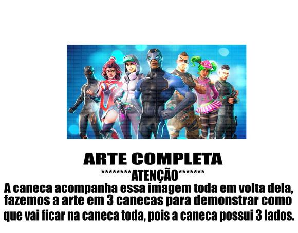 Caneca Polímero Fortnite Personalizada