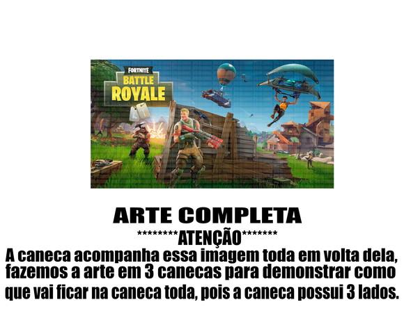 Caneca Polímero Fortnite Personalizada