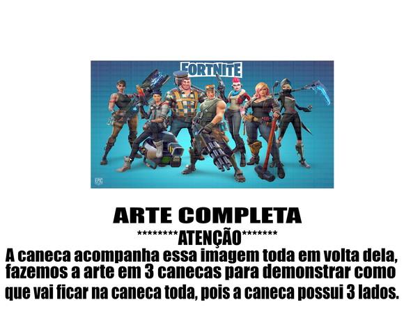 Caneca Polímero Fortnite Personalizada