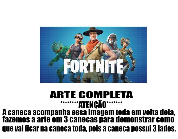 Caneca Polímero Fortnite Personalizada