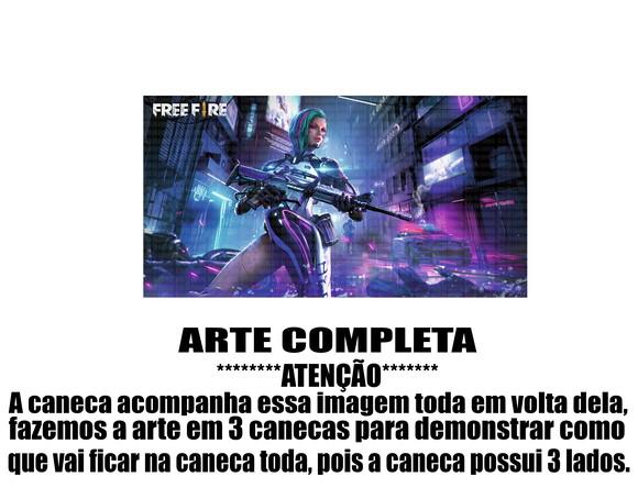 Caneca Polímero Free Fire Personalizada
