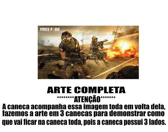 Caneca Polímero Free Fire Personalizada
