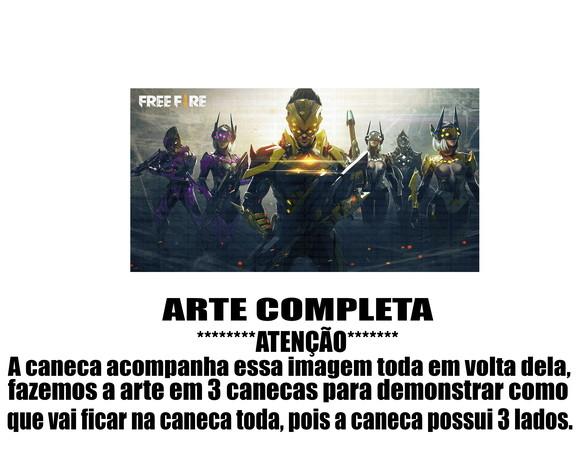 Caneca Polímero Free Fire Personalizada