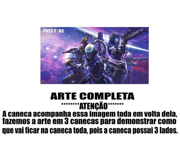 Caneca Polímero Free Fire Personalizada