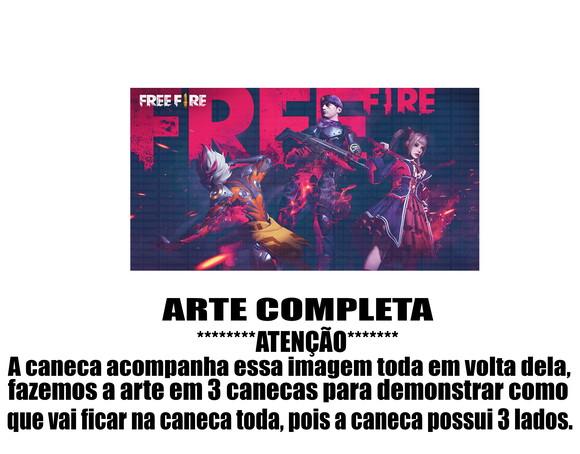 Caneca Polímero Free Fire Personalizada