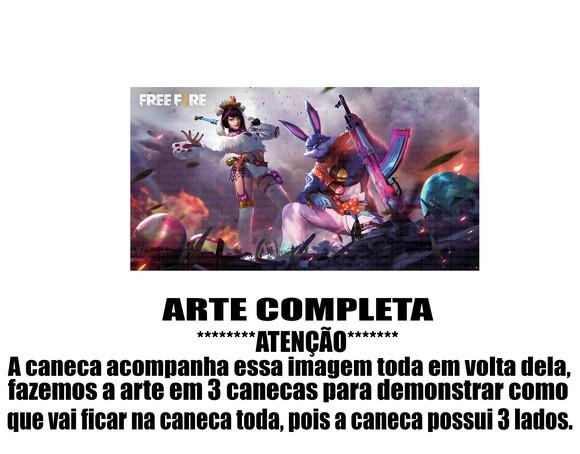Caneca Polímero Free Fire Personalizada