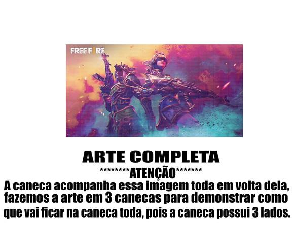 Caneca Polímero Free Fire Personalizada