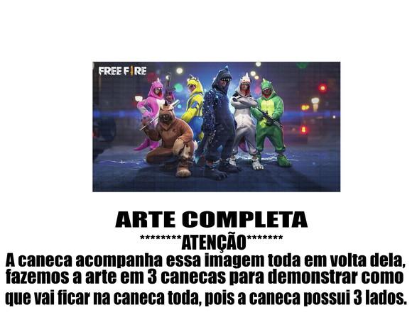 Caneca Polímero Free Fire Personalizada