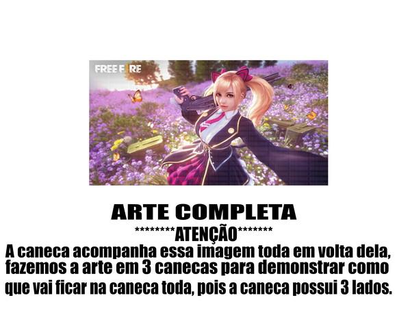 Caneca Polímero Free Fire Personalizada