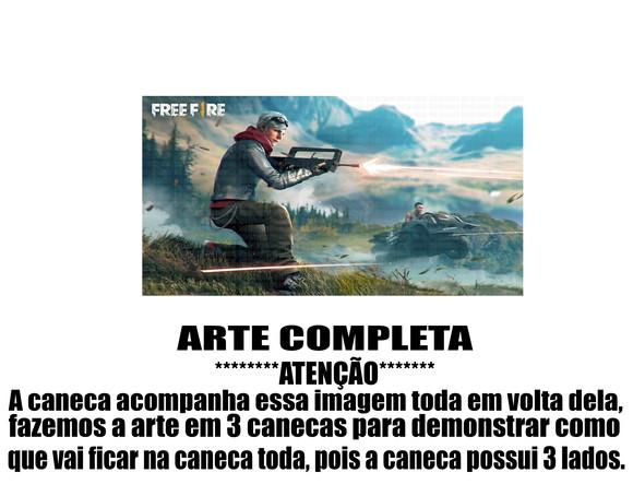 Caneca Polímero Free Fire Personalizada
