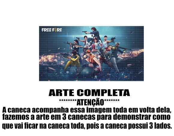 Caneca Polímero Free Fire Personalizada