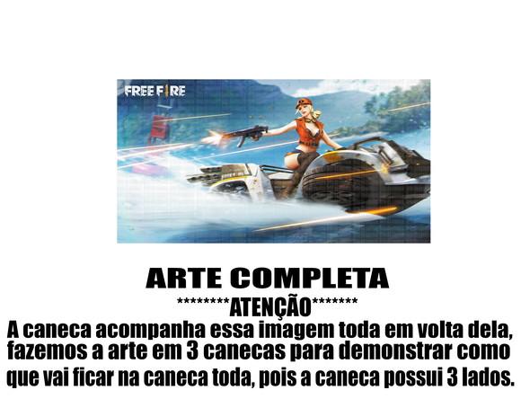 Caneca Polímero Free Fire Personalizada