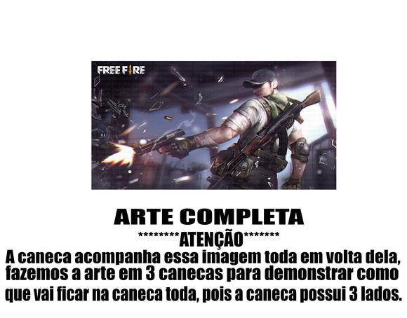 Caneca Polímero Free Fire Personalizada