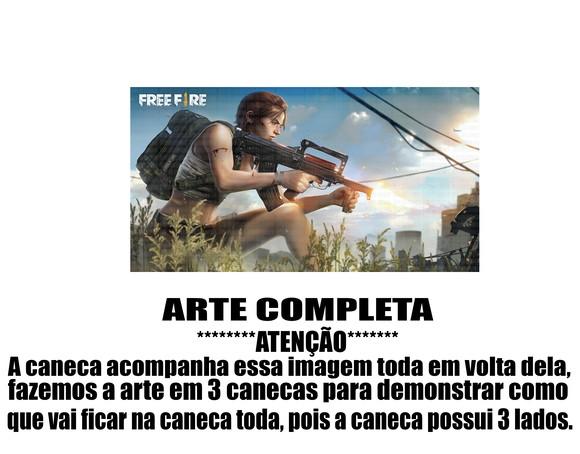 Caneca Polímero Free Fire Personalizada