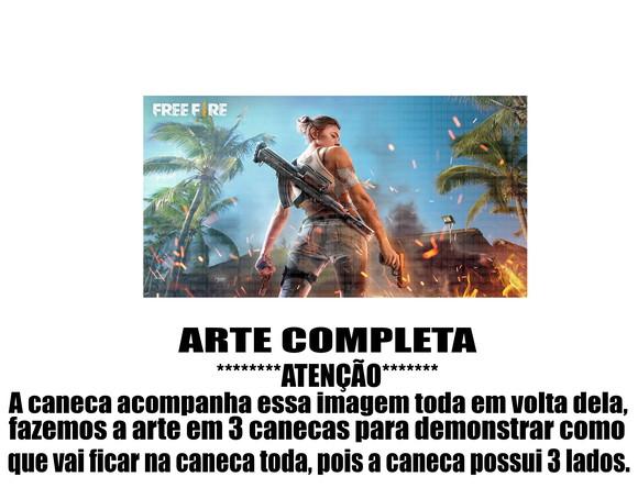 Caneca Polímero Free Fire Personalizada