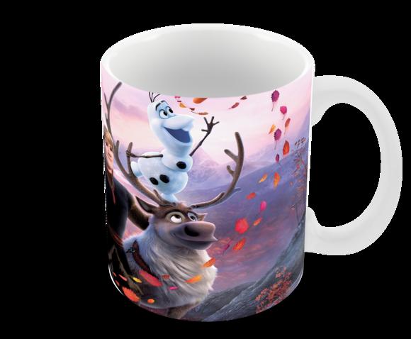 Caneca Polímero Frozen 2 com Nome Personalizada