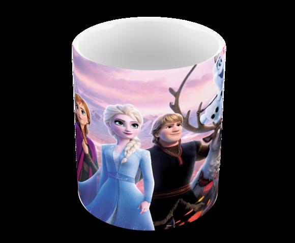 Caneca Polímero Frozen 2 com Nome Personalizada