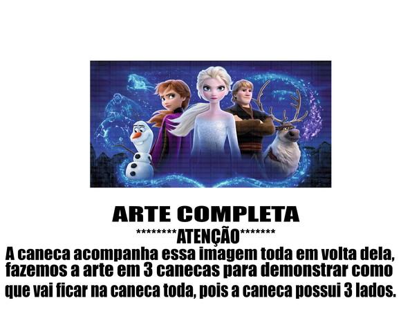 Caneca Polímero Frozen 2 Personalizada