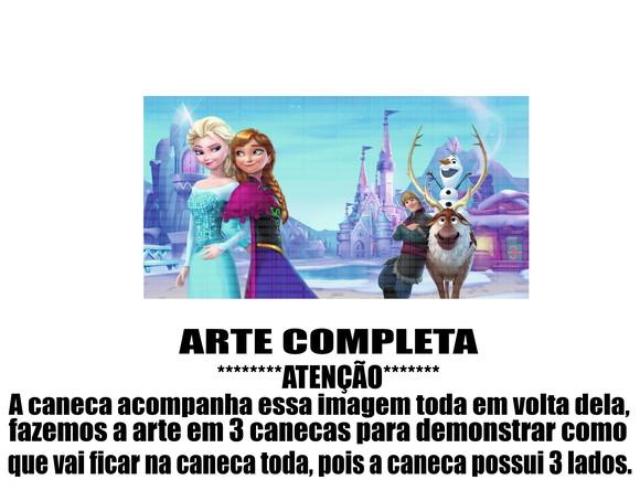Caneca Polímero Frozen Personalizada