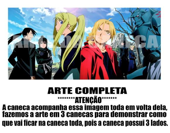 Caneca Polímero Fullmetal Alchemist Personalizada