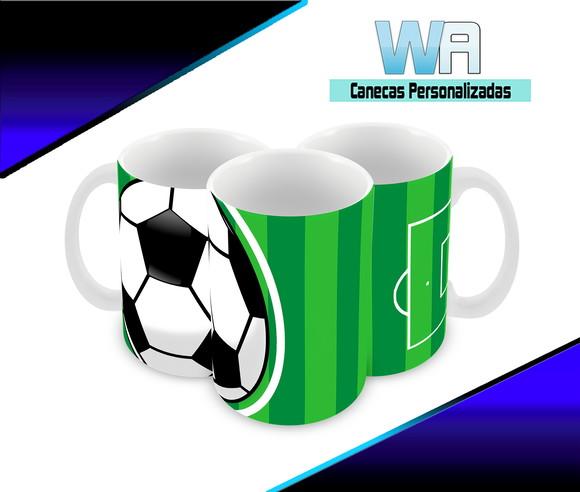 Caneca Polímero Futebol Personalizada