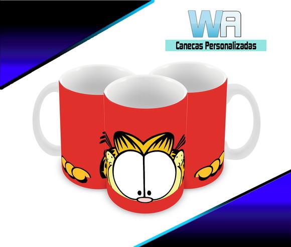 Caneca Polímero Garfield Personalizada