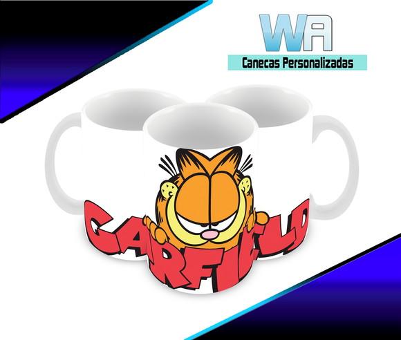 Caneca Polímero Garfield Personalizada