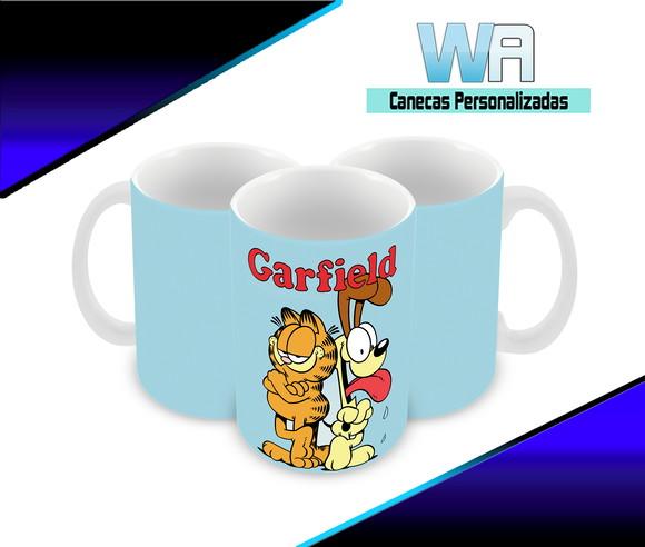 Caneca Polímero Garfield Personalizada