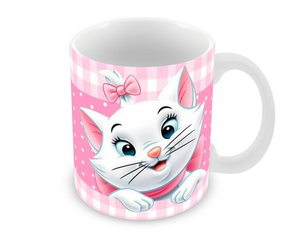 Caneca Polímero Gatinha Marie Personalizada
