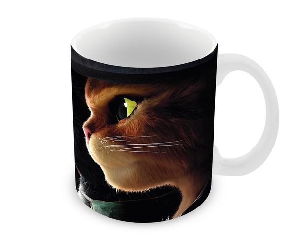 Caneca Polímero Gato de Botas 2 Personalizada