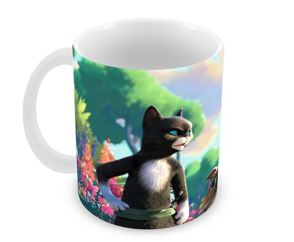 Caneca Polímero Gato de Botas 2 Personalizada