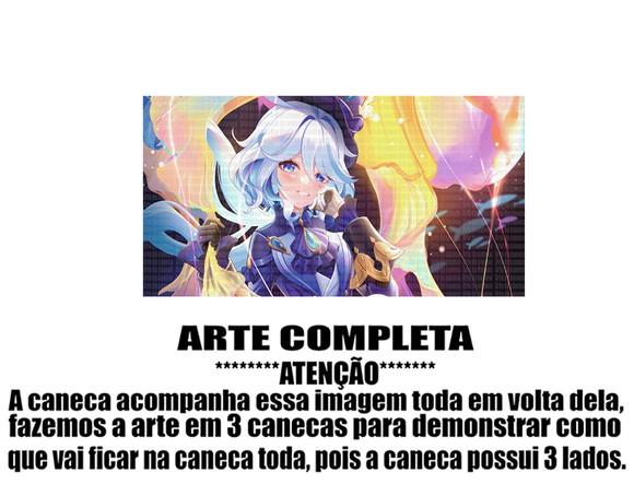 Caneca Polímero Genshin Impact Furina Personalizada