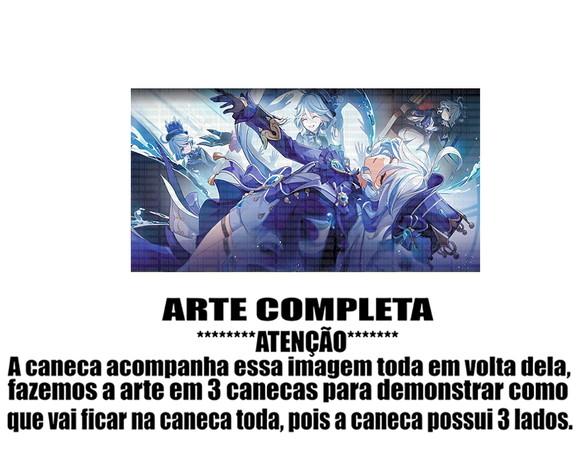 Caneca Polímero Genshin Impact Furina Personalizada
