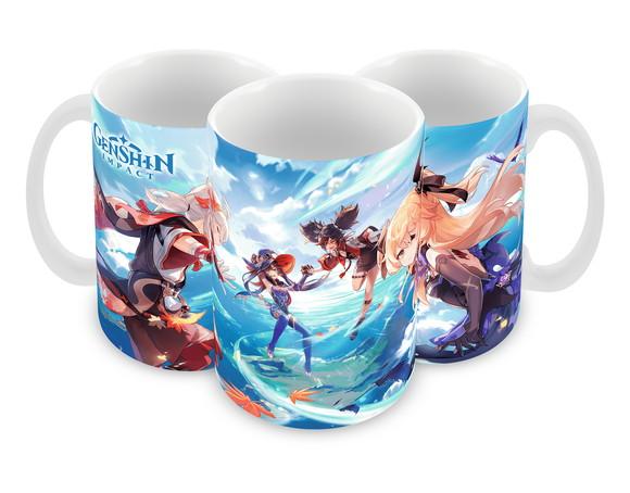 Caneca Polímero Genshin Impact Personalizada