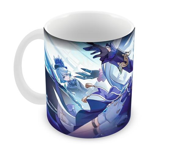 Caneca Polímero Genshin Impact Furina Personalizada