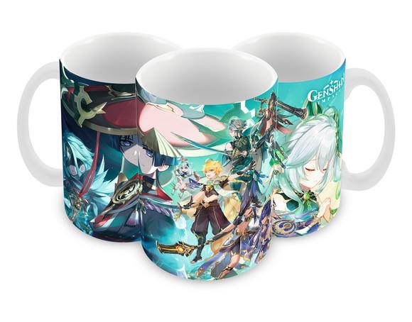 Caneca Polímero Genshin Impact Personalizada