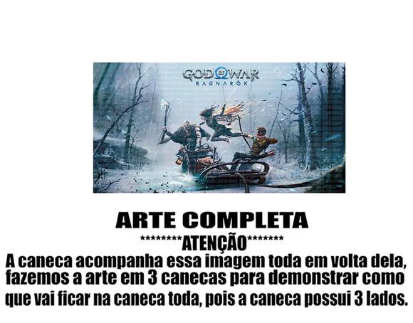 Caneca Polímero God Of War Ragnarok Personalizada
