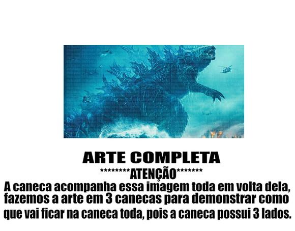 Caneca Polímero Godzilla Personalizada