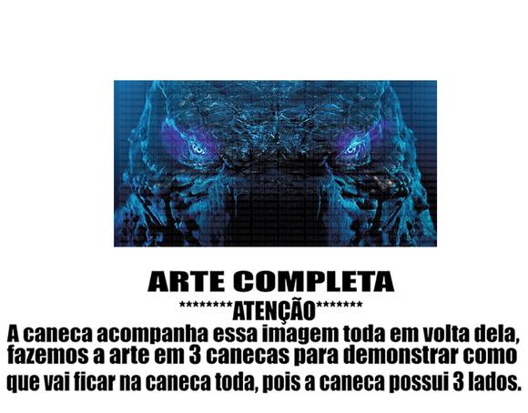 Caneca Polímero Godzilla Personalizada