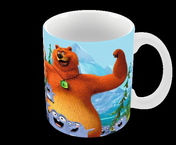 Caneca Polímero Grizzy e os Lemmings Personalizada